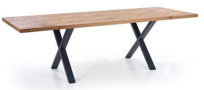 Kitchen Table Xavier | size: Length: 90cm, Width: 250cm, Height: 76cm | color: Black/Oak | image: 2 | variant: 1011302
