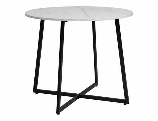 Kitchen Table Yeovil | size: Length: 90cm, Width: 90cm, Height: 76cm, Diameter: 90cm | color: White | image: 1 | variant: 1004382
