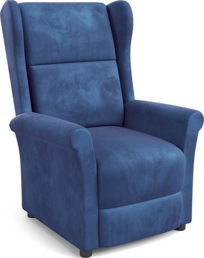Lounge Chair Agustin 2 | size: Width: 75cm, Height: 107cm, Depth: 92cm | color: Blue | image: 1 | variant: 1004561