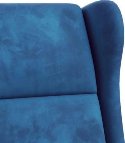 Lounge Chair Agustin 2 | size: Width: 75cm, Height: 107cm, Depth: 92cm | color: Blue | image: 3 | variant: 1004561