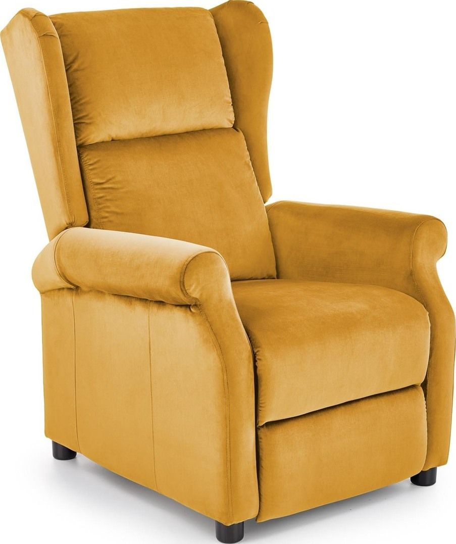 Lounge Chair Agustin 2 | size: Width: 75cm, Height: 107cm, Depth: 92cm | color: Yellow | image: 1 | variant: 1004562