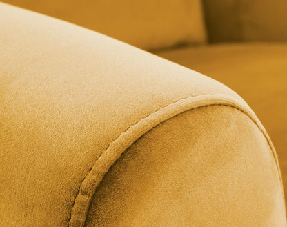 Lounge Chair Agustin 2 | size: Width: 75cm, Height: 107cm, Depth: 92cm | color: Yellow | image: 2 | variant: 1004562