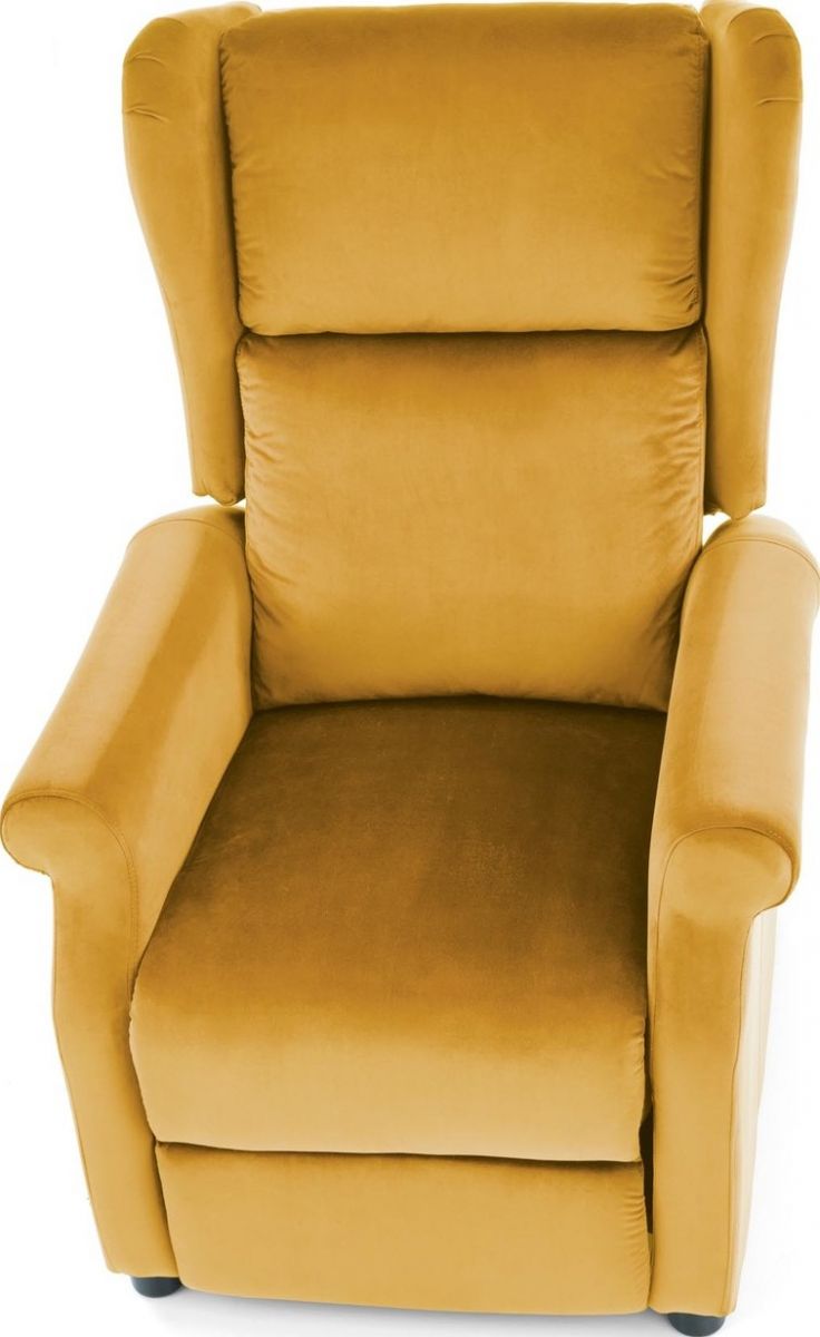 Lounge Chair Agustin 2 | size: Width: 75cm, Height: 107cm, Depth: 92cm | color: Yellow | image: 7 | variant: 1004562