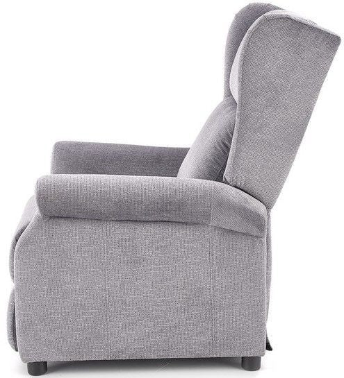 Lounge Chair Agustin M | size: Width: 75cm, Height: 107cm, Depth: 92cm | color: Gray | image: 4 | variant: 1012029