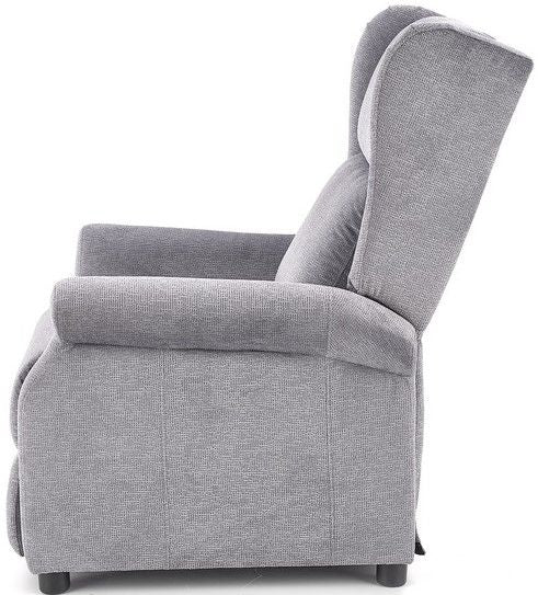 Lounge Chair Agustin | size: Width: 75cm, Height: 107cm, Depth: 92cm | color: Gray | image: 3 | variant: 1004567