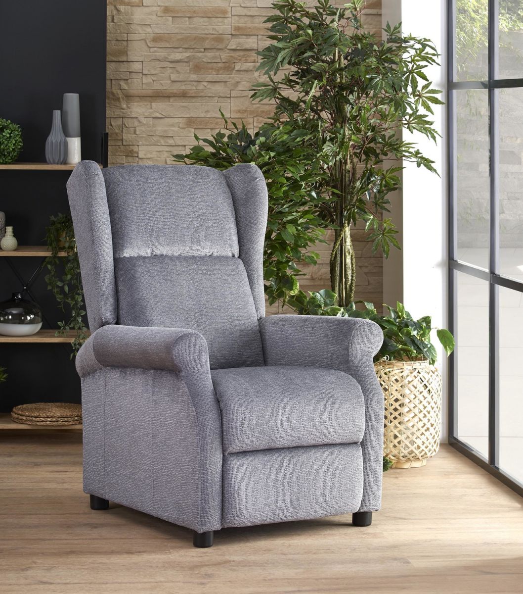 Lounge Chair Agustin | size: Width: 75cm, Height: 107cm, Depth: 92cm | color: Gray | image: 8 | variant: 1004567