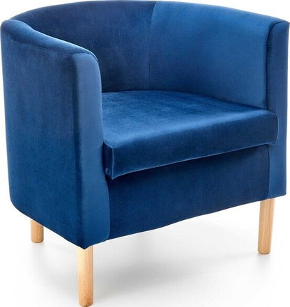 Lounge Chair Ajaccio | size: Width: 66cm, Height: 64cm, Depth: 58cm | color: Blue | image: 1 | variant: 1002726