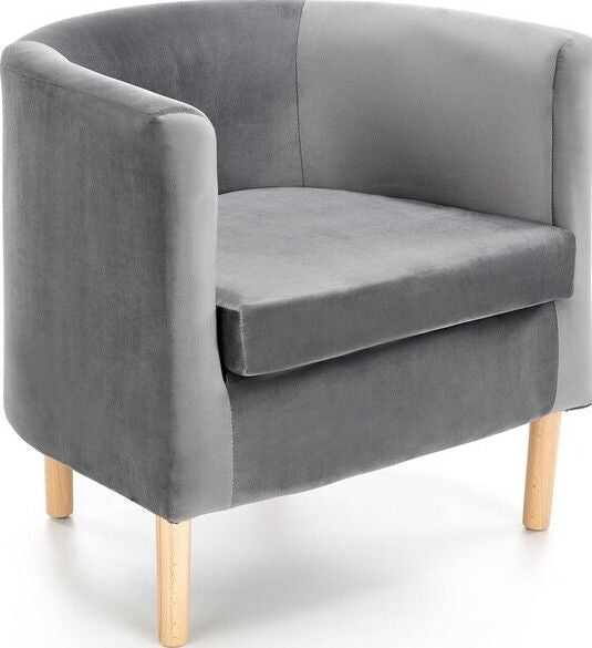 Lounge Chair Ajaccio | size: Width: 66cm, Height: 64cm, Depth: 58cm | color: Gray | image: 1 | variant: 1002724