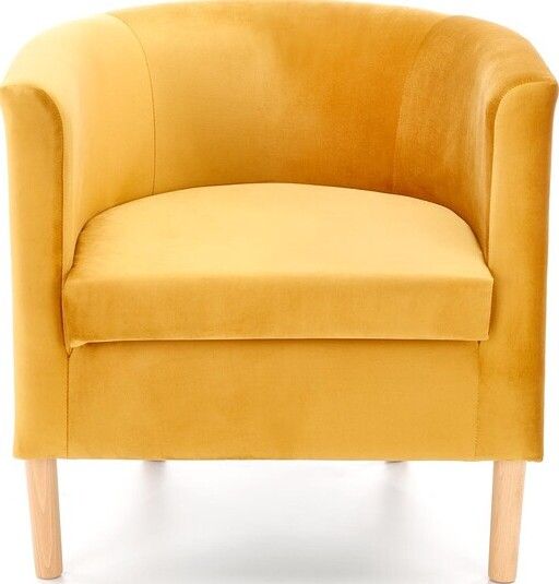 Lounge Chair Ajaccio | size: Width: 66cm, Height: 64cm, Depth: 58cm | color: Yellow | image: 2 | variant: 1002723
