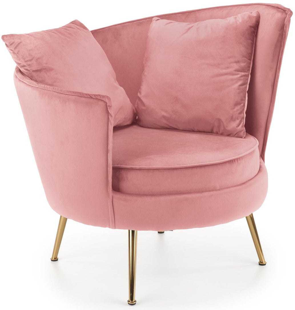 Lounge Chair Almond | size: Width: 90cm, Height: 87cm, Depth: 90cm | color: Pink | image: 1 | variant: 1004570