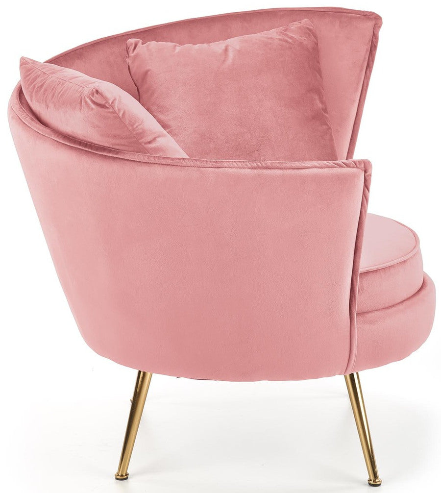 Lounge Chair Almond | size: Width: 90cm, Height: 87cm, Depth: 90cm | color: Pink | image: 2 | variant: 1004570
