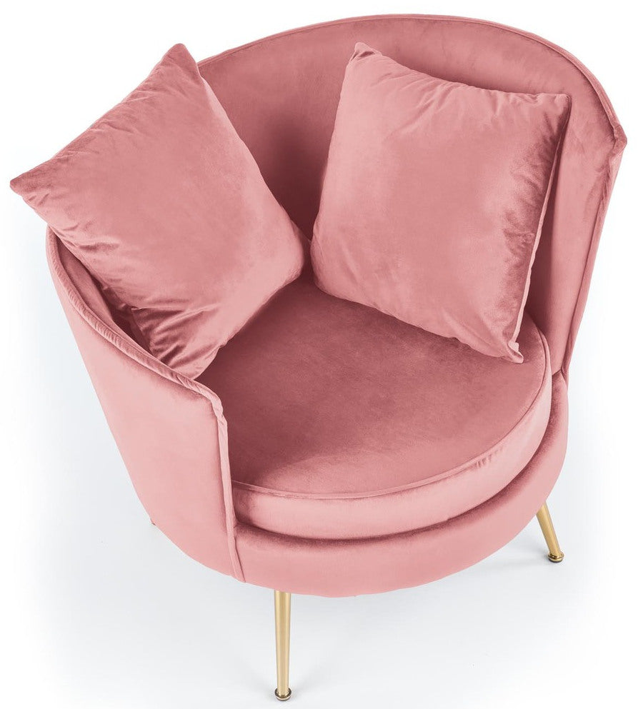 Lounge Chair Almond | size: Width: 90cm, Height: 87cm, Depth: 90cm | color: Pink | image: 4 | variant: 1004570