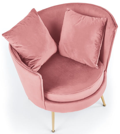 Lounge Chair Almond | size: Width: 90cm, Height: 87cm, Depth: 90cm | color: Pink | image: 4 | variant: 1004570