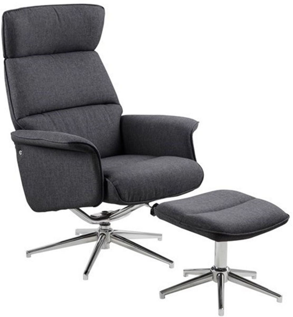 Lounge Chair Alura | size: Width: 74cm, Height: 102cm, Depth: 108cm | color: Gray | image: 1 | variant: 1012472