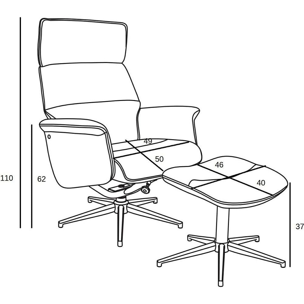 Lounge Chair Alura | size: Width: 74cm, Height: 102cm, Depth: 108cm | color: Gray | image: 7 | variant: 1012472