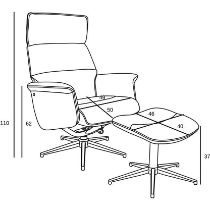 Lounge Chair Alura | size: Width: 74cm, Height: 102cm, Depth: 108cm | color: Gray | image: 7 | variant: 1012472