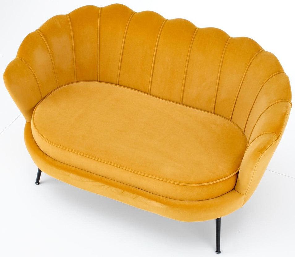 Lounge Chair Amorinito 2 XL | size: Width: 131cm, Height: 77cm, Depth: 77cm | color: Yellow | image: 2 | variant: 1016819