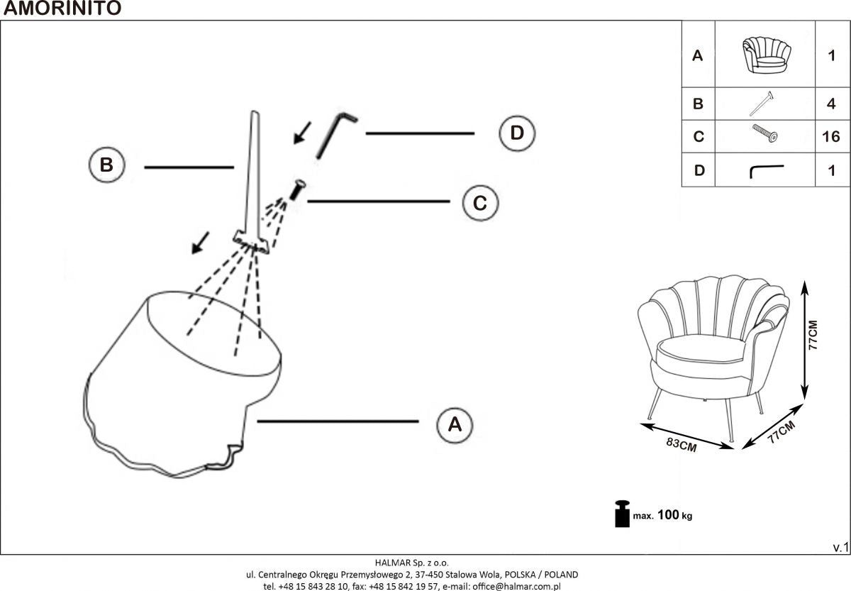 Lounge Chair Amorinito | size: Width: 81cm, Height: 77cm, Depth: 77cm | color: Green | image: 10 | variant: 1004577