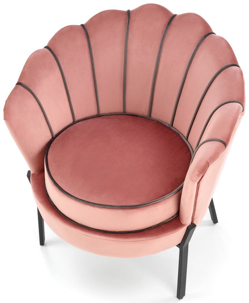 Lounge Chair Angelo | size: Width: 73cm, Height: 75cm, Depth: 73cm | color: Pink | image: 6 | variant: 1004583
