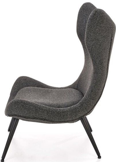 Lounge Chair Atlantis | size: Width: 77cm, Height: 106cm, Depth: 80cm | color: Gray | image: 2 | variant: 1012509
