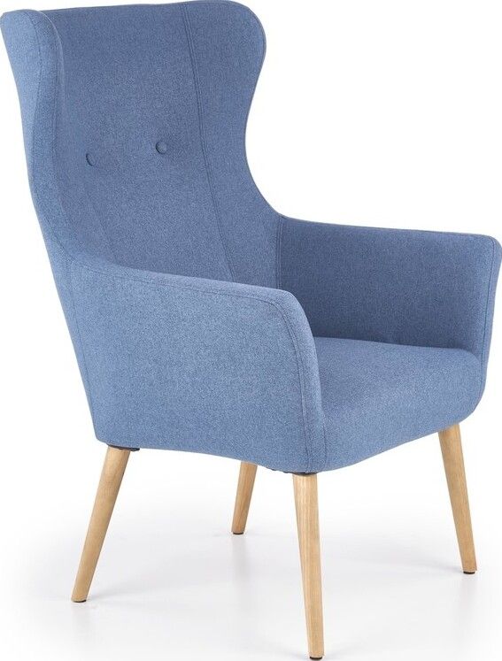 Lounge Chair Bari | size: Width: 73cm, Height: 99cm, Depth: 76cm | color: Blue | image: 1 | variant: 1002732