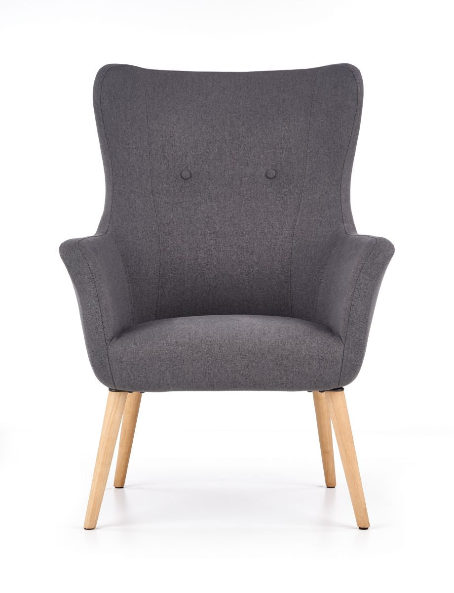 Lounge Chair Bari | size: Width: 73cm, Height: 99cm, Depth: 76cm | color: Gray | image: 3 | variant: 1002729