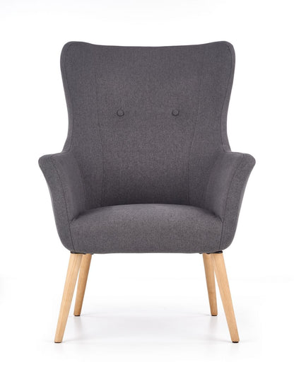 Lounge Chair Bari | size: Width: 73cm, Height: 99cm, Depth: 76cm | color: Gray | image: 3 | variant: 1002729
