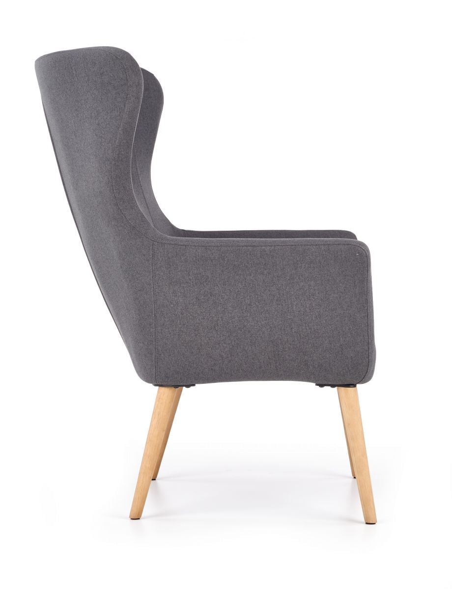Lounge Chair Bari | size: Width: 73cm, Height: 99cm, Depth: 76cm | color: Gray | image: 4 | variant: 1002729