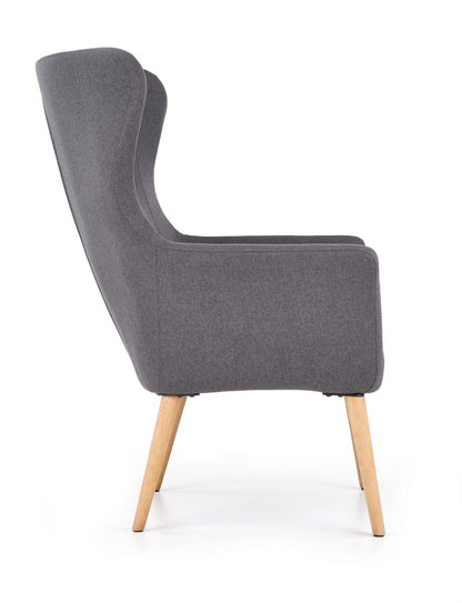 Lounge Chair Bari | size: Width: 73cm, Height: 99cm, Depth: 76cm | color: Gray | image: 4 | variant: 1002729
