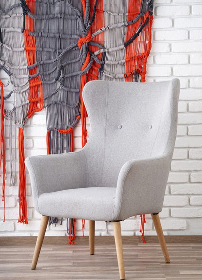 Lounge Chair Bari | size: Width: 73cm, Height: 99cm, Depth: 76cm | color: Gray | image: 8 | variant: 1002730