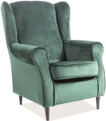 Lounge Chair Baron | size: Width: 75cm, Height: 101cm, Depth: 53cm | color: Green | image: 1 | variant: 1004956