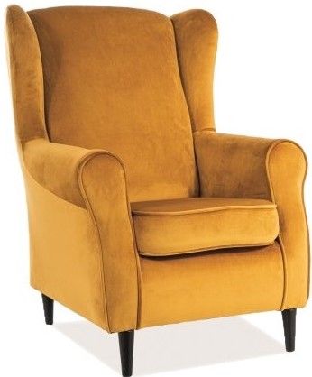 Lounge Chair Baron | size: Width: 75cm, Height: 101cm, Depth: 53cm | color: Yellow | image: 1 | variant: 1004957