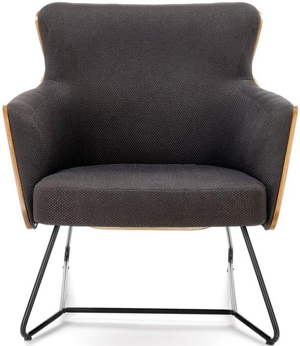 Lounge Chair Bastia | size: Width: 74cm, Height: 79cm, Depth: 67cm | color: Brown/Grey | image: 2 | variant: 1002720