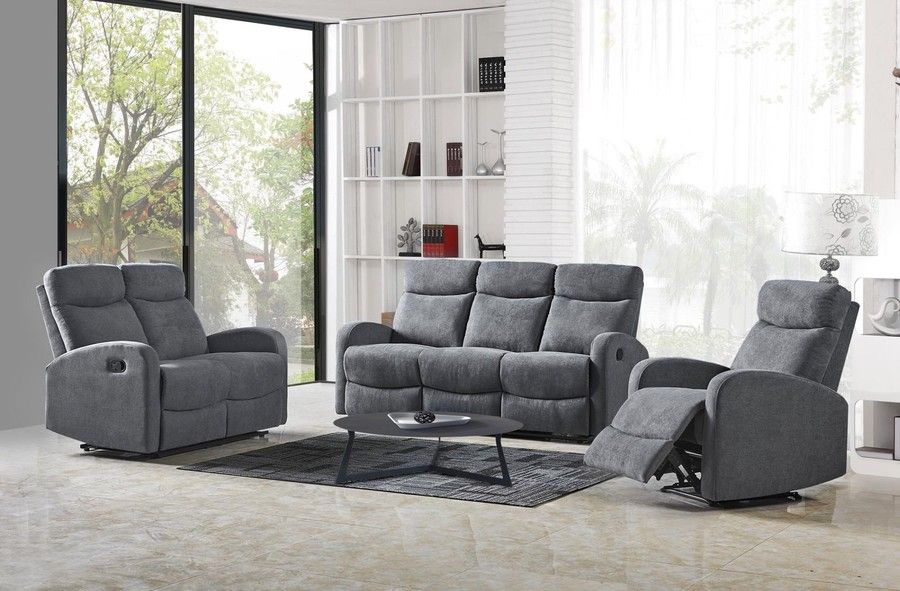 Lounge Chair Benevento | size: Width: 75cm, Height: 100cm, Depth: 95cm | color: Gray | image: 7 | variant: 1003067