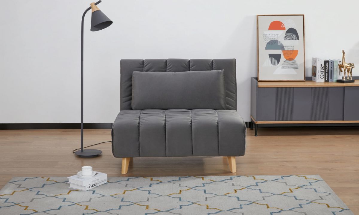 Lounge Chair Billy | size: Width: 103cm, Height: 82cm, Depth: 94cm | color: Gray | image: 8 | variant: 1005714