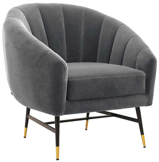 Lounge Chair Britney | size: Width: 73cm, Height: 78cm, Depth: 72cm | color: Gray | image: 1 | variant: 1016825