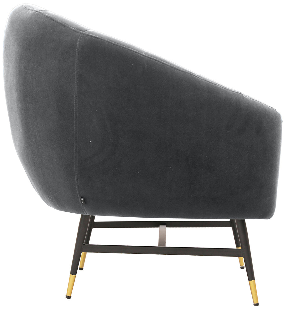 Lounge Chair Britney | size: Width: 73cm, Height: 78cm, Depth: 72cm | color: Gray | image: 3 | variant: 1016825