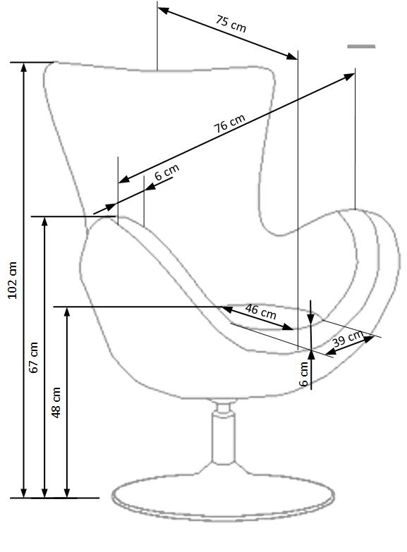 Lounge Chair Butterfly | size: Width: 76cm, Height: 95cm, Depth: 75cm | color: Gray | image: 2 | variant: 1004595