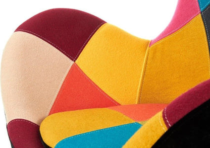 Lounge Chair Butterfly | size: Width: 76cm, Height: 95cm, Depth: 75cm | color: Multicolored | image: 4 | variant: 1004596