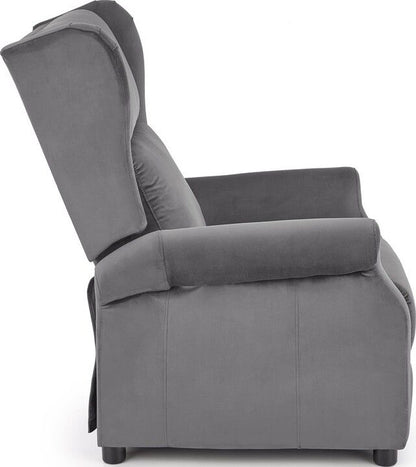 Lounge Chair Caen | size: Width: 75cm, Height: 107cm, Depth: 92cm | color: Gray | image: 3 | variant: 1002668