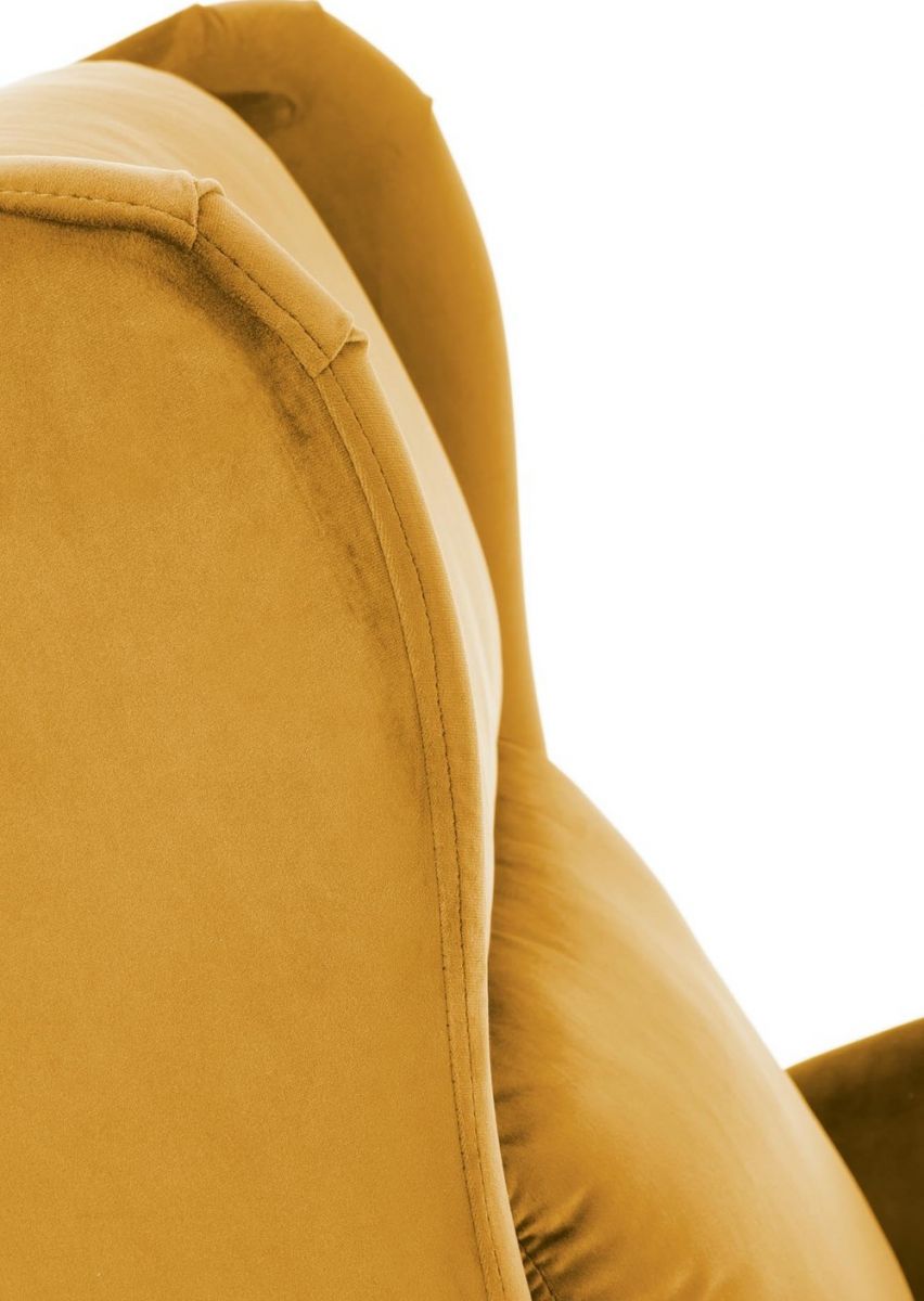 Lounge Chair Caen | size: Width: 75cm, Height: 107cm, Depth: 92cm | color: Yellow | image: 6 | variant: 1002667