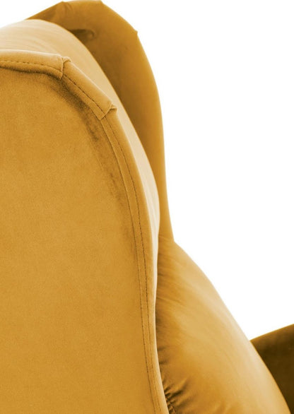 Lounge Chair Caen | size: Width: 75cm, Height: 107cm, Depth: 92cm | color: Yellow | image: 6 | variant: 1002667