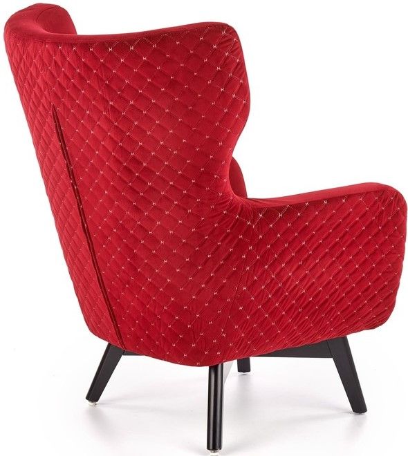 Lounge Chair Cagliari | size: Width: 75cm, Height: 103cm, Depth: 83cm | color: Red | image: 3 | variant: 1002781