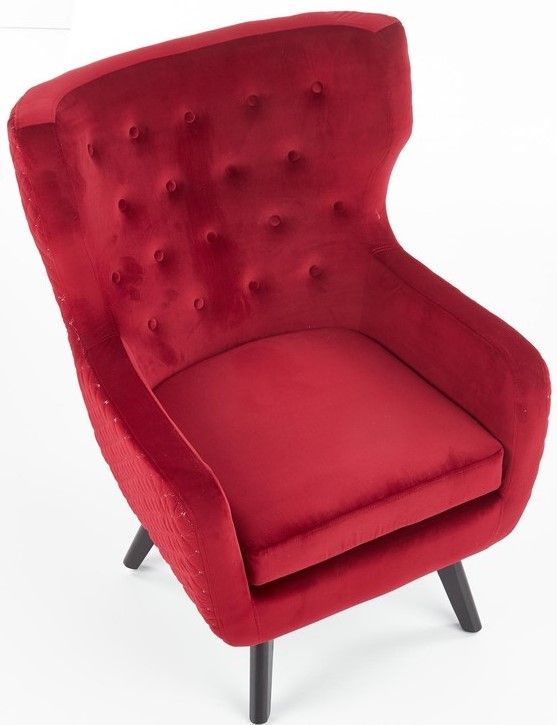 Lounge Chair Cagliari | size: Width: 75cm, Height: 103cm, Depth: 83cm | color: Red | image: 6 | variant: 1002781