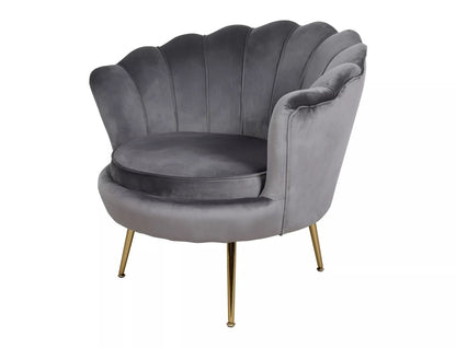 Lounge Chair Camellia 1 | size: Width: 81cm, Height: 77cm, Depth: 76cm | color: Gray | image: 2 | variant: 1004961