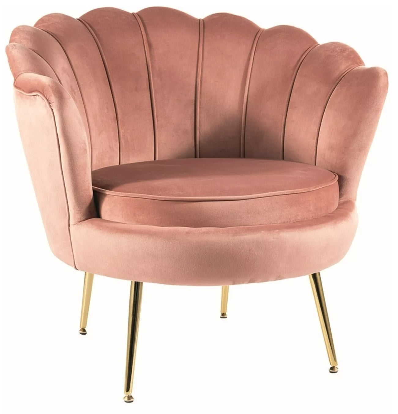 Lounge Chair Camellia 1 | size: Width: 81cm, Height: 77cm, Depth: 76cm | color: Pink | image: 0 | variant: 1004960