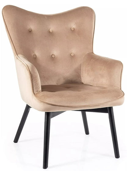 Lounge Chair Carmen | size: Width: 72cm, Height: 99cm, Depth: 75cm | color: Beige | image: 0 | variant: 1004963