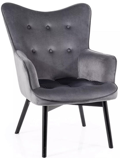 Lounge Chair Carmen | size: Width: 72cm, Height: 99cm, Depth: 75cm | color: Gray | image: 0 | variant: 1004967