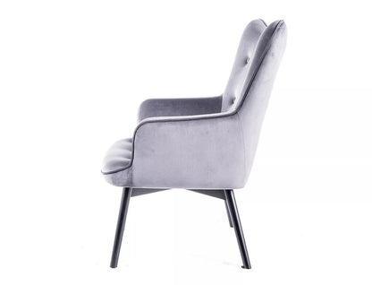 Lounge Chair Carmen | size: Width: 72cm, Height: 99cm, Depth: 75cm | color: Gray | image: 1 | variant: 1004967