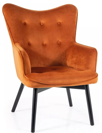 Lounge Chair Carmen | size: Width: 72cm, Height: 99cm, Depth: 75cm | color: Orange | image: 0 | variant: 1004965